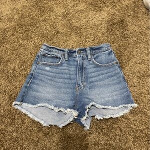 Abercrombie & Fitch Frayed Hem Jean Shorts
